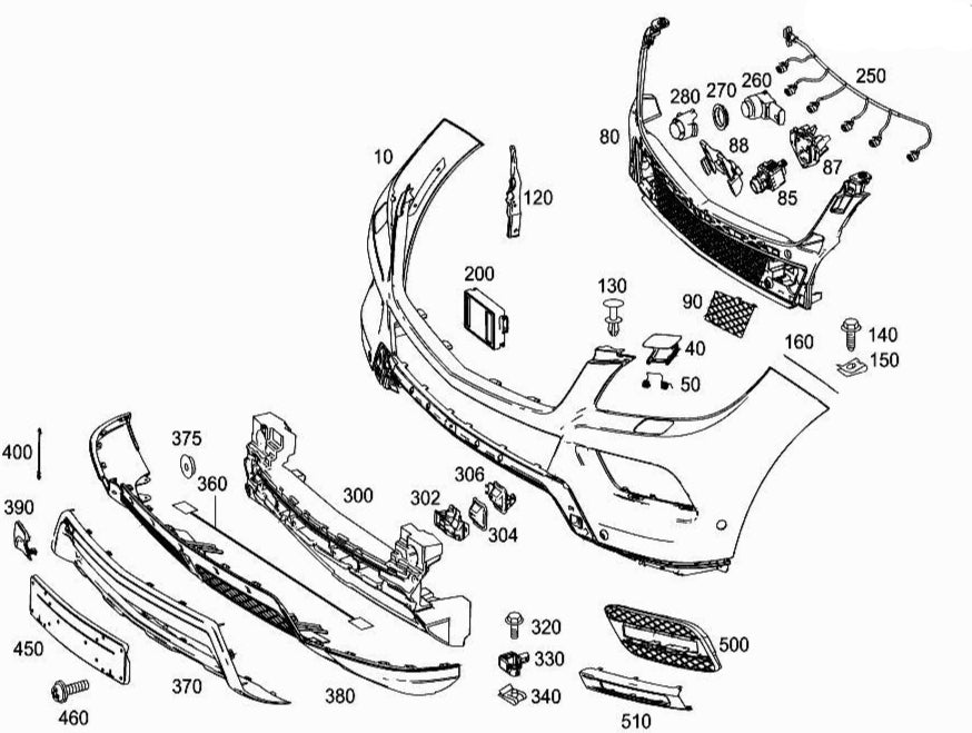 Parking Distance Control Sensors A2125420118 For MERCEDES-BENZ E-CLASS W212 & S-CLASS W221 Tag-PS-01