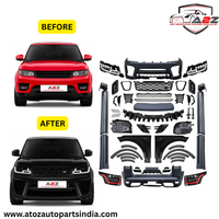 Conversion Bumper Body Kit Compatible With Range Land Rover RR Sport L494 2014-2017 Upgrade To Land Rover RR Sport 2018-2022 Svr Style (Shipping Cost Not Included In Price)