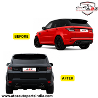 Conversion Bumper Body Kit Compatible With Range Land Rover RR Sport L494 2014-2017 Upgrade To Land Rover RR Sport 2018-2022 Svr Style (Shipping Cost Not Included In Price)
