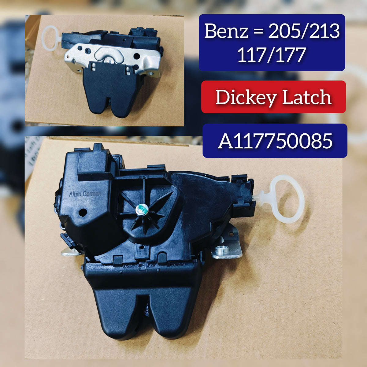 Rear Trunk Latch Tailgate Door Lock Actuator 1177500085 Compatible With MERCEDES-BENZ A-CLASS Saloon (V177) C-CLASS (W205) CLA Coupe (C117) E-CLASS (W213)