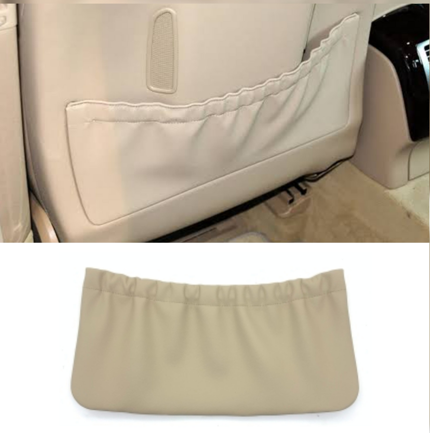 Beige Seat Storage Pocket Cover 21191065398L52 Compatible With Mercedes Benz  E CLASS W211 2002-2009