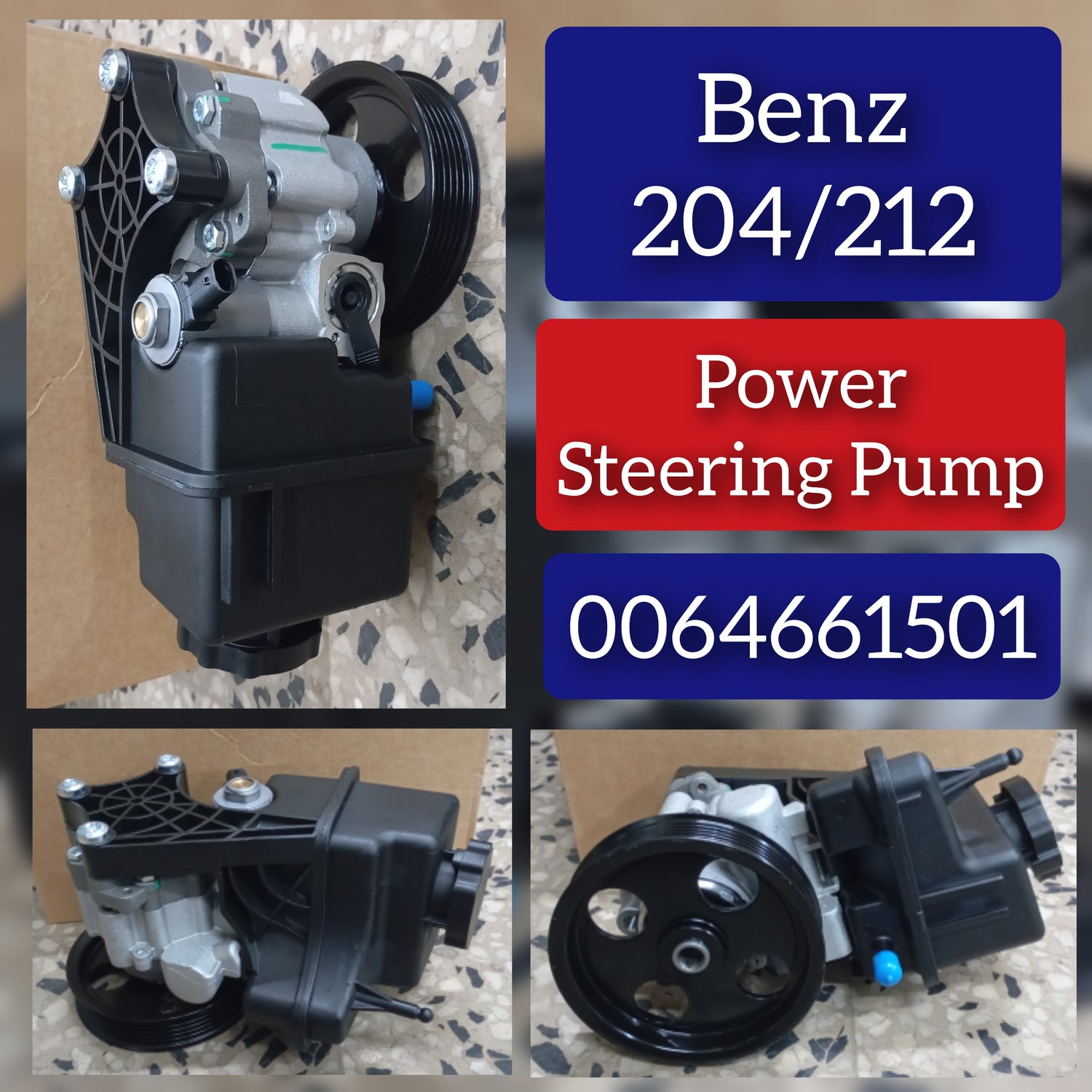 Power Steering Pump A0064661501 0064661501 0064662601  Compatible with MERCEDES-BENZ C-CLASS (W204)