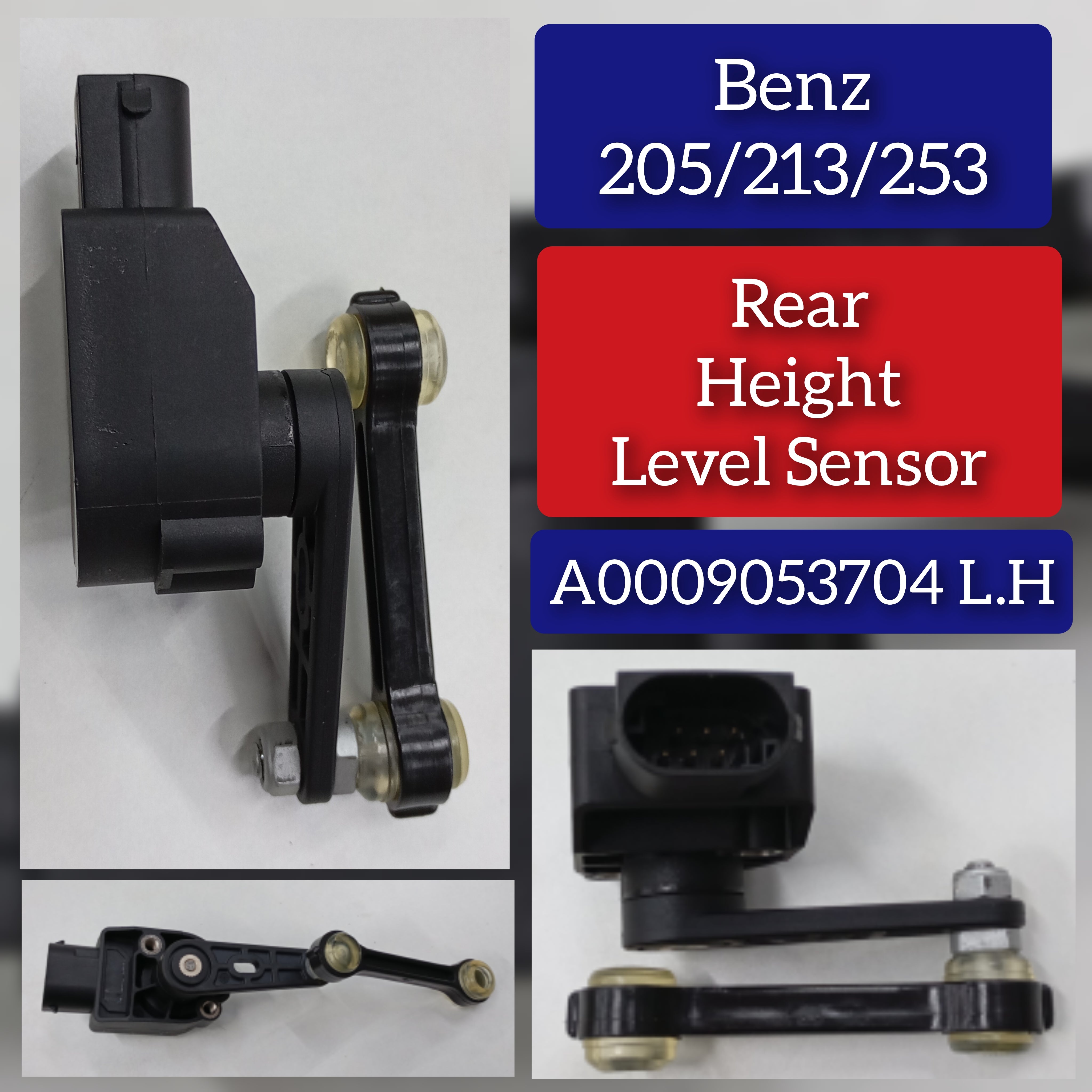 Rear Height Level Sensor Left A0009053704 Mercedes-Benz C-Class (W205) & E-Class 213 & GLC 253