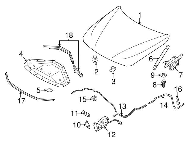 Bonnet Hinges Set Left 41617286343 & Right 41617286344 Compatible With BMW F30 & F34 GT(2012-21) Tag-101