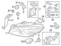 Headlight Driver Module Control Unit  63117355073 Compatible With BMW 5 Series (F10) Tag No.272