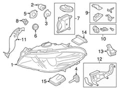 Headlight Driver Module Control Unit  63117355073 Compatible With BMW 5 Series (F10) Tag No.272