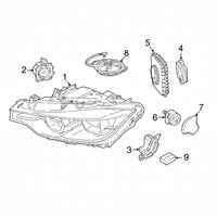Headlight LED Module DRL 6 Pin 63117419610 63117419615 For BMW 3 Series F30 Tag-BL-152