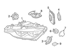 Headlight LED Module DRL 6 Pin 63117419610 63117419615 For BMW 3 Series F30 Tag-BL-152