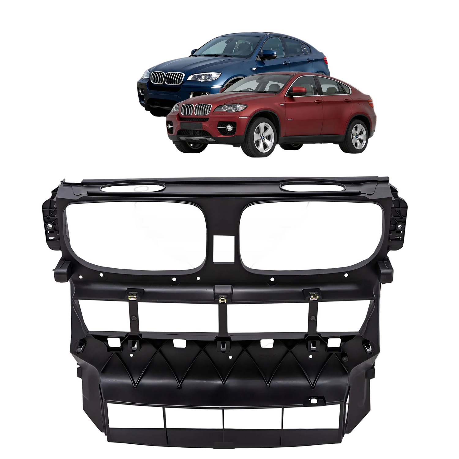 Front Bumper Radiator Air Intake Duct 51647192758 Compatible With BMW X6 E71 (01-2007 — 06-2014) X6 E72 Hybrid (10/2008 — 10/2011)