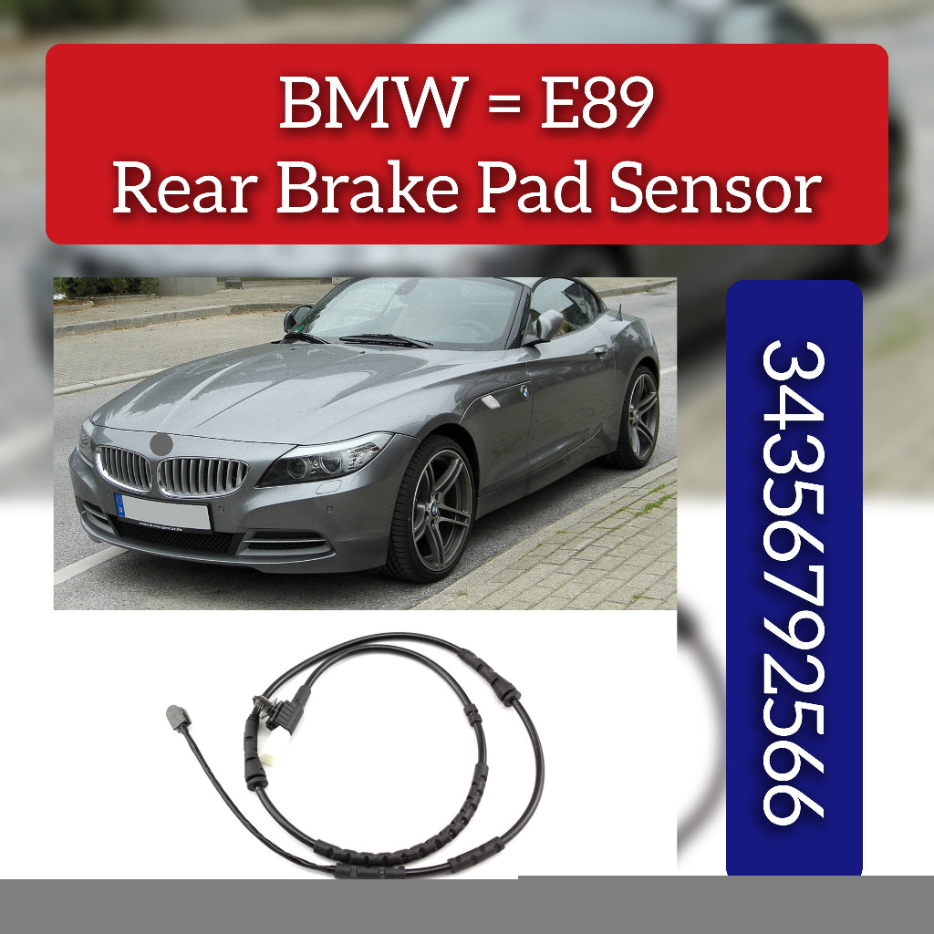 Rear Brake Pad Wear Sensor 34356792566 Compatible With BMW Z4 Roadster E89