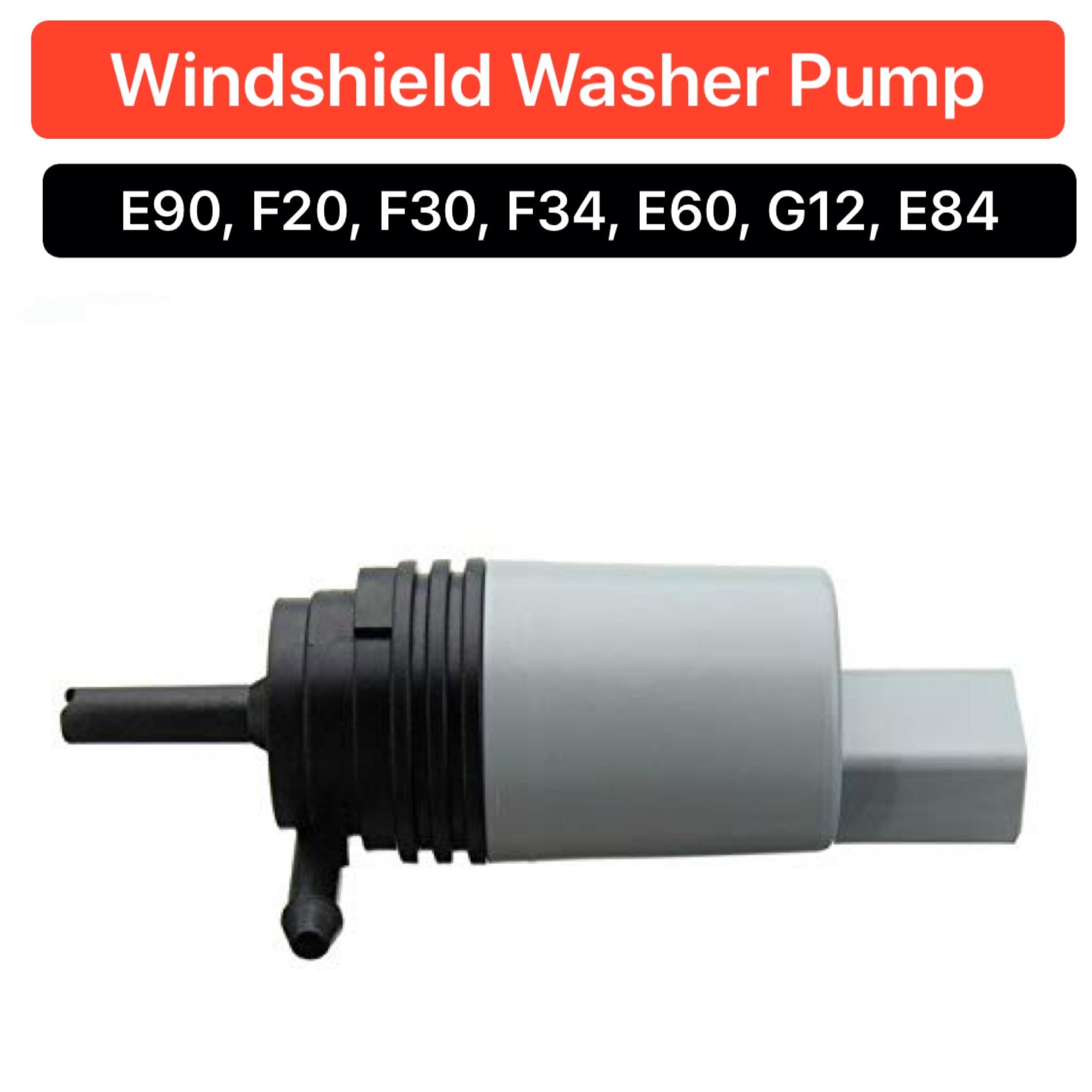 Windshield Washer Pump 67126934159 Compatible With BMW 1 (F21) & 3 (E90) & 5 (E60) & X1 (E84) & X3 (F25) & X5 (E70)
