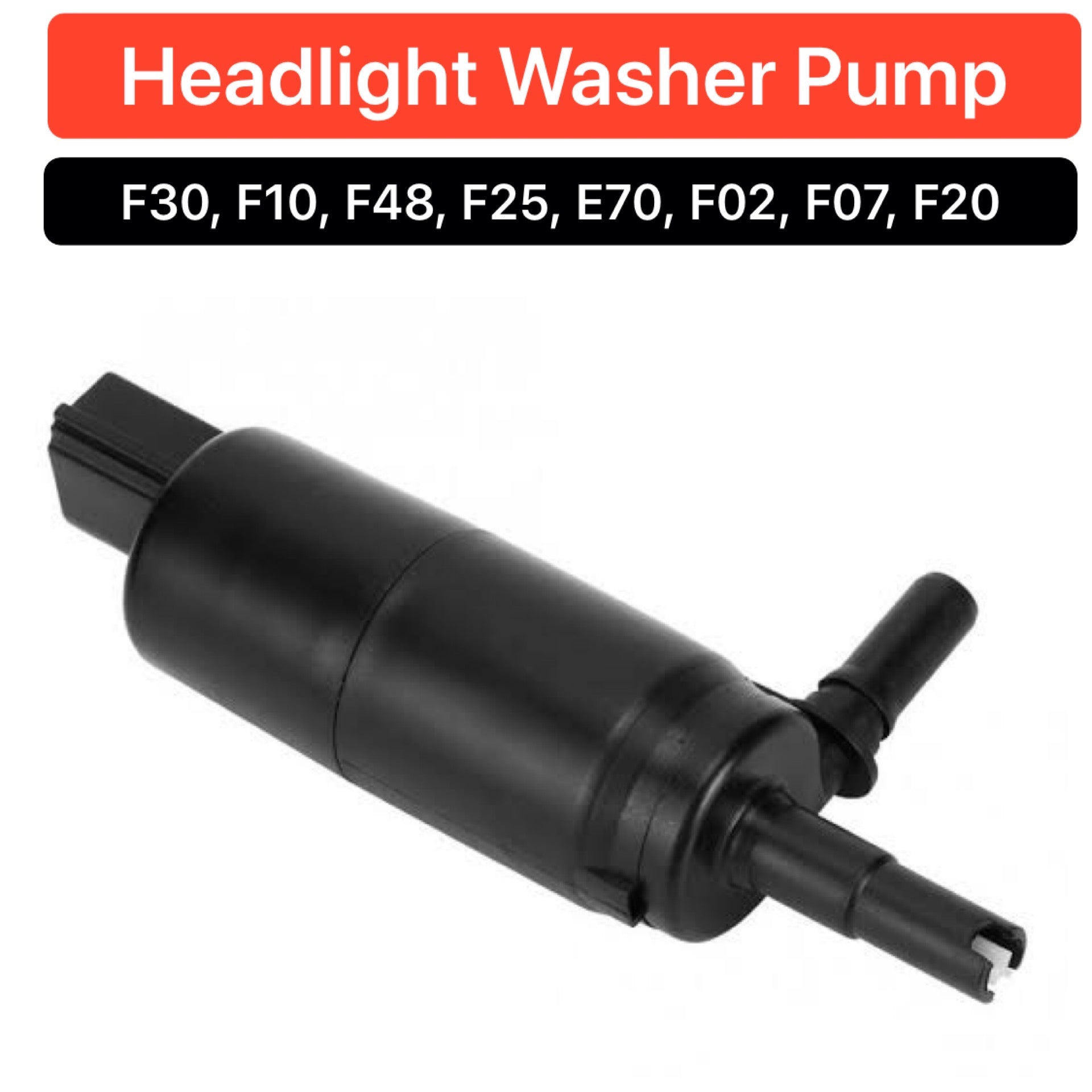 Wiper Washer Pump Motor 67637217792 67127388349 61662751743 Compatible With BMW X1 (F48) & X3 (G01, F97, G08) & X5 (F15, F85) & X5 (G05, F95) & X5 Van (G05) & X6 (G06, F96) & X7 (G07)