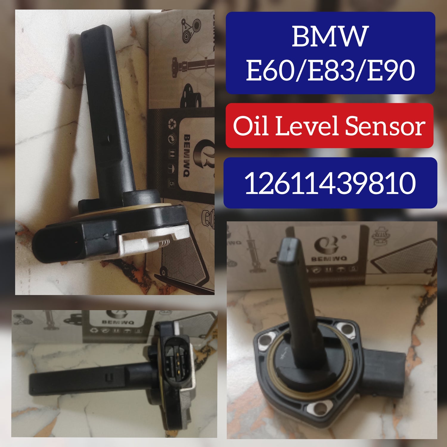 Engine Oil Level Sensor 12611439810  Compatible With BMW M54