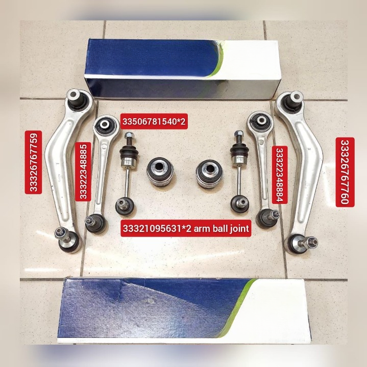 Rear Lower Control Arm (Set Of 8) 33326767760 33326767759 33322348884 33322348885 33506781540 33321095631 33306772241 33306772242 Compatible with BMW 5 Series E60