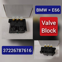 Air Suspension Solenoid Valve Block 37226787616 37221092349 Compatible With BMW 7  Series E65, E66, E67
