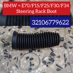 Front  Steering Rack Boot Kit 32106779622 32102353824 Compatible With BMW 3 Series (F30, F80) & 3 Series  Gran Turismo (F34) & X3 (F25) & X5 (E70) & X5 (F15, F85) & X6 (E71, E72)