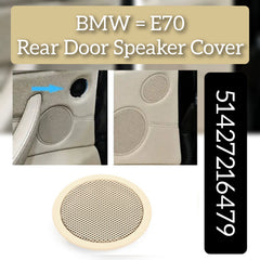 Speaker Cover 51427216479 51426969563 Compatible With Bmw X5 Speaker Cover X5 E70 2007-2013 X6 E71 2008-2014 5 Series Gt F07 2010-2014 Beige