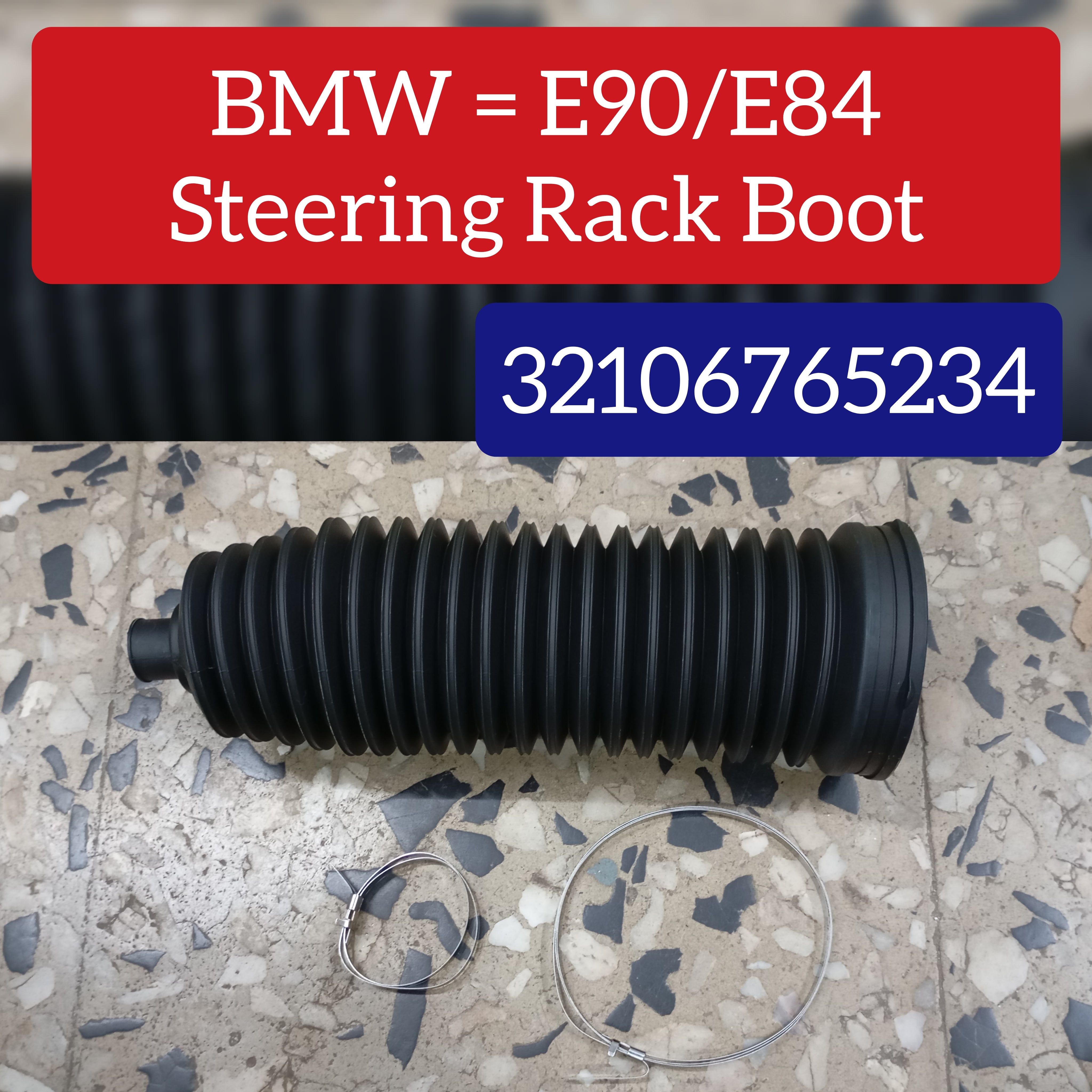 Front Steering Rack Boot Kit 32106765234 32106865426 Compatible With BMW 3 Series X1 (E84) X5 & (F15, F85) & X6 (F16, F86)