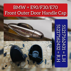 Rear Handle Cover Right 51217162432 & Left 51217162431 Compatible With BMW X1 F48 & X3 F25 & X5 F15 & X6 F16