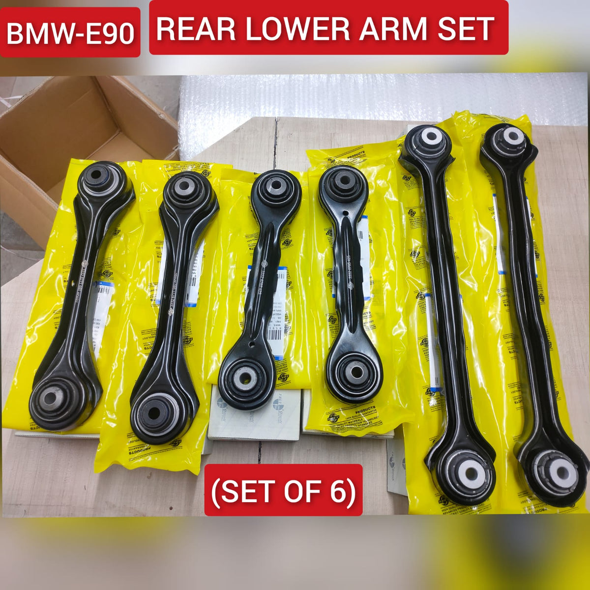 Rear Lower Control Arm (Set Of 6) 33326763471 33326777980 33326765425 Compatible with BMW 3 Series E90