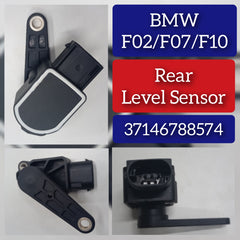 Rear Level Sensor 37146788574  Compatible With BMW 5 Series (F10) & 5 Series Gran Turismo (F07) & 6 Series Convertible (F12)7 6 Series Coupe (F13) & 7-Series (F01, F02, F03, F04)