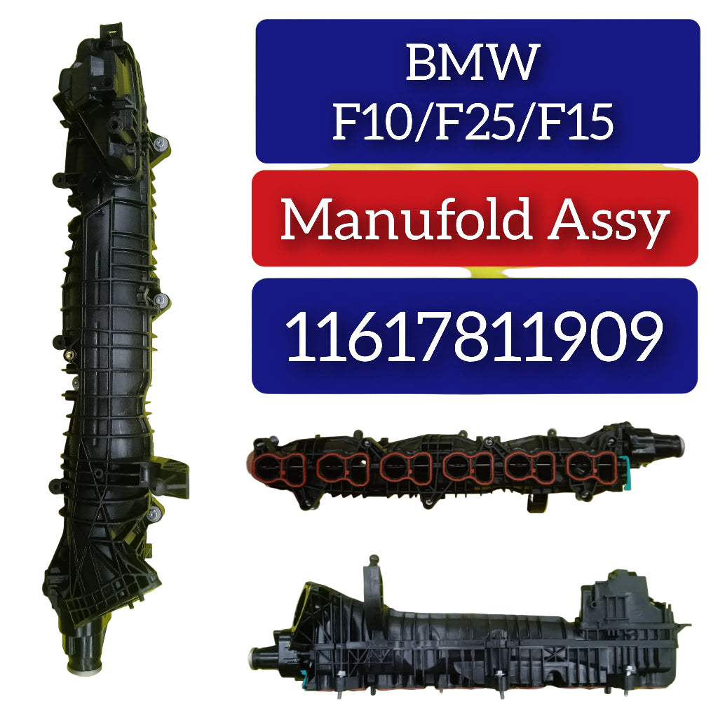 Intake Manifold Assembly 11617811909 7811909 Compatible With BMW 5 Series (F10) & 5 Gran Turismo (F07) & 7 Series (F01, F02, F03, F04) & X3 (F25) & X5 (F15, F85) & X6 (F16, F86)