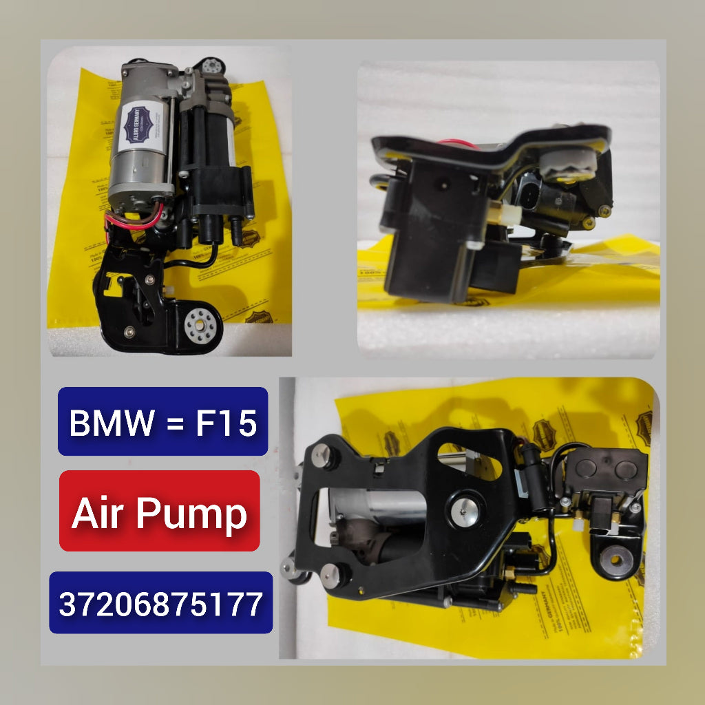 Air Suspension Compressor Pump 37206875177 37206850555 37206868998 Compatible With BMW X5 F15 & X6 F16 (2013-18)