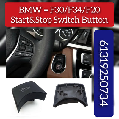 Start & Stop &OFF Button Set 61319250734 Compatible with BMW 1/2/3/4 Series F20 F21 F22 F23 F30 F31 F34 F35 F32 F33 F36
