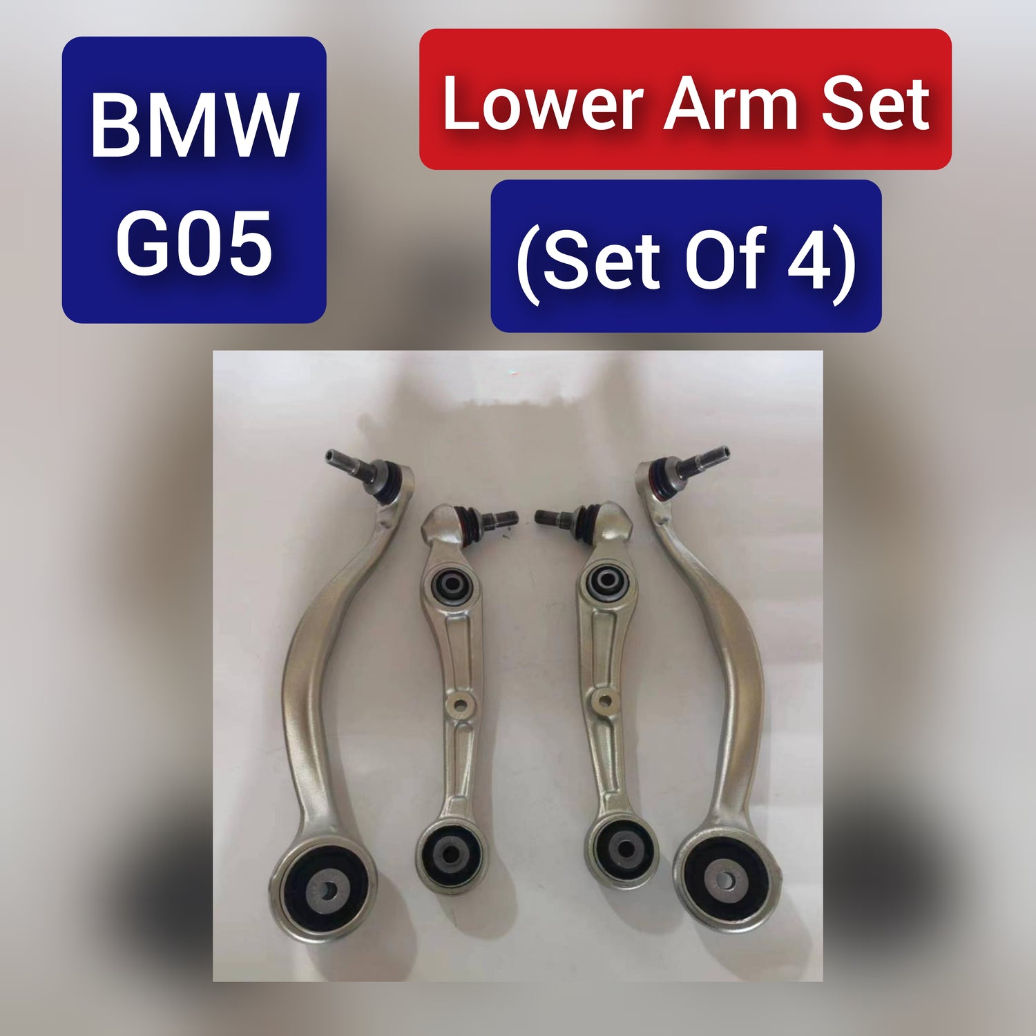 Front Lower Control Arm (Set Of 4) 31106893549 31106878081  31106878082 31106893550 Compatible with BMW X5 (G05, F95) & X5 Van (G05) & X6 (G06, F96)  & X7 (G07)