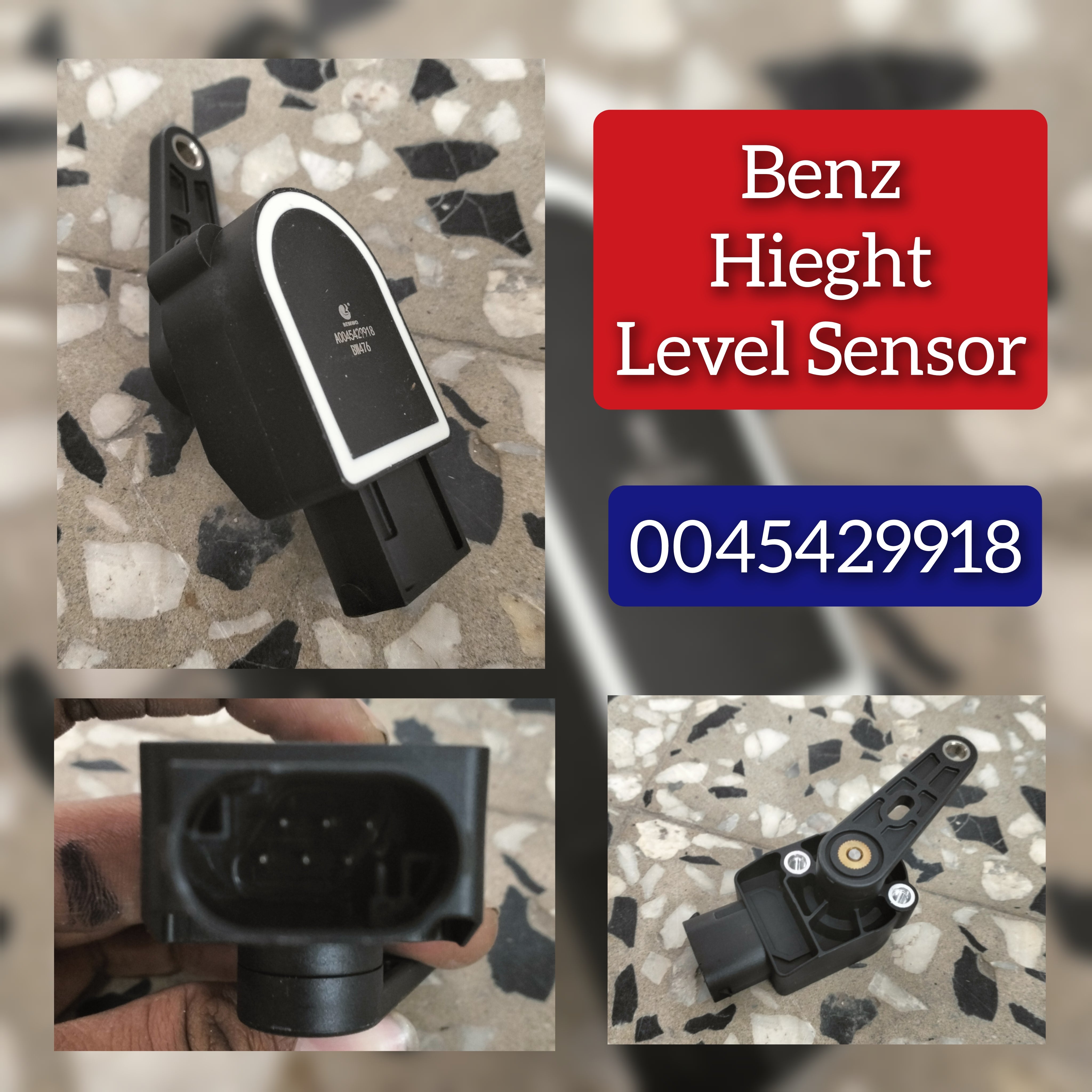 Height Level Sensor A0045429918 37146784072 37146788569 37146788571 37146860843 37146870000 A0045429918 Compatible With MERCEDES-BENZ A-CLASS W176 & B-CLASS W246 & CLS C218 & GL-CLASS X166 & GLA-CLASS X156 & GLE W166 & GLS X166