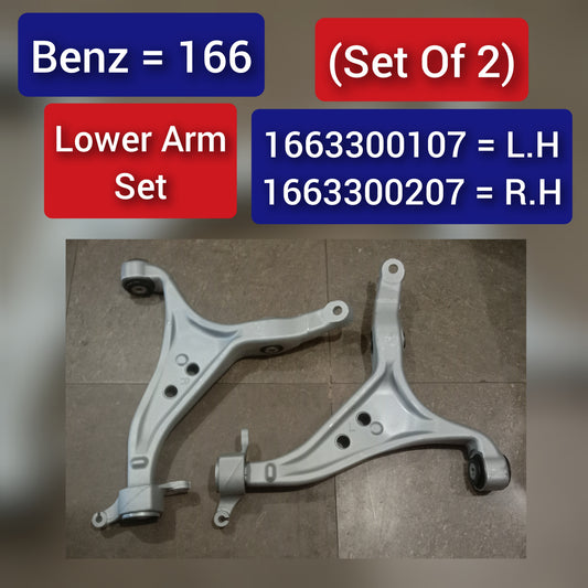 Front Lower Control Arm (Set Of 2) Left 1663300107 & Right 1663300207 Compatible with MERCEDES-BENZ GL-CLASS (W166)