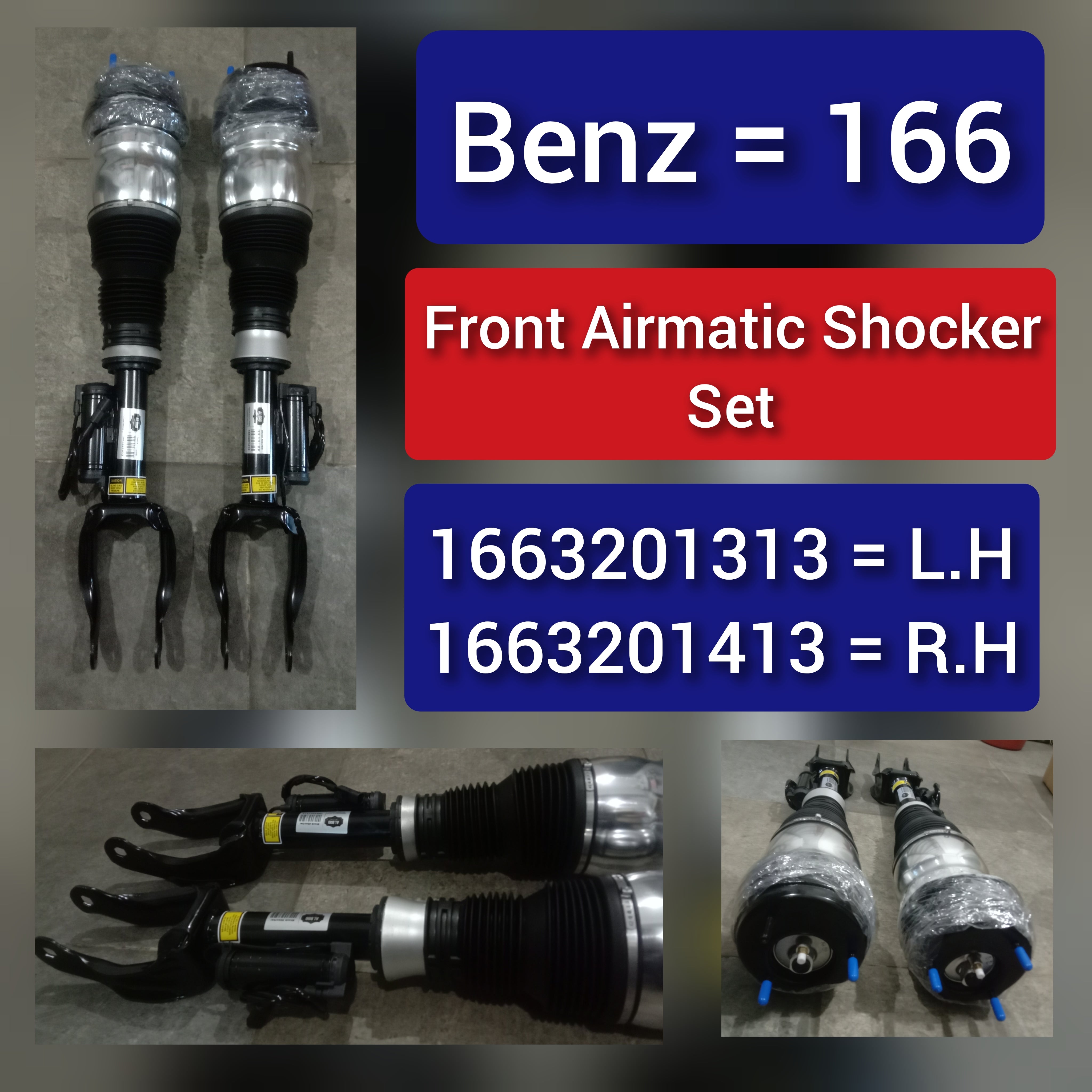 Front Left Air Suspension Shock Absorber Strut 1663201313 Compatible With MERCEDES-BENZ GLE (W166) & M-CLASS (W166)