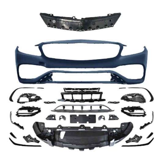 A To Z Compatible With Mercedes Benz A Class W176 (2012-2016) Front Bumper Upgrade Convert To Amg amg45 Bumper Body Kit GC W176-005 CC-9459 (Shipping Cost Not Included In Price)