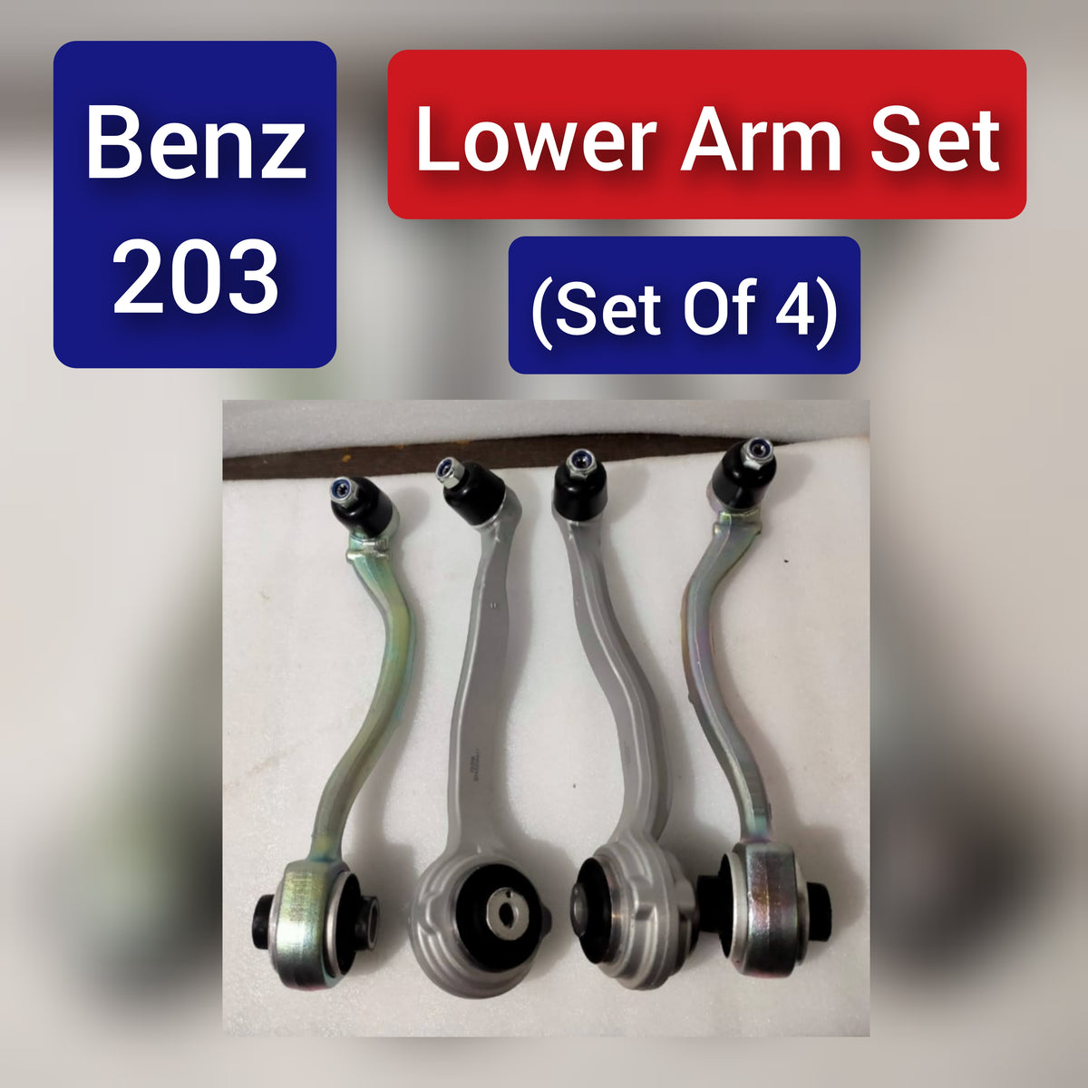 Front Lower Control Arm (Set Of 4) 2033300211 2033300111 2033303411 2033303311 Compatible with MERCEDES-BENZ C-CLASS (W203)