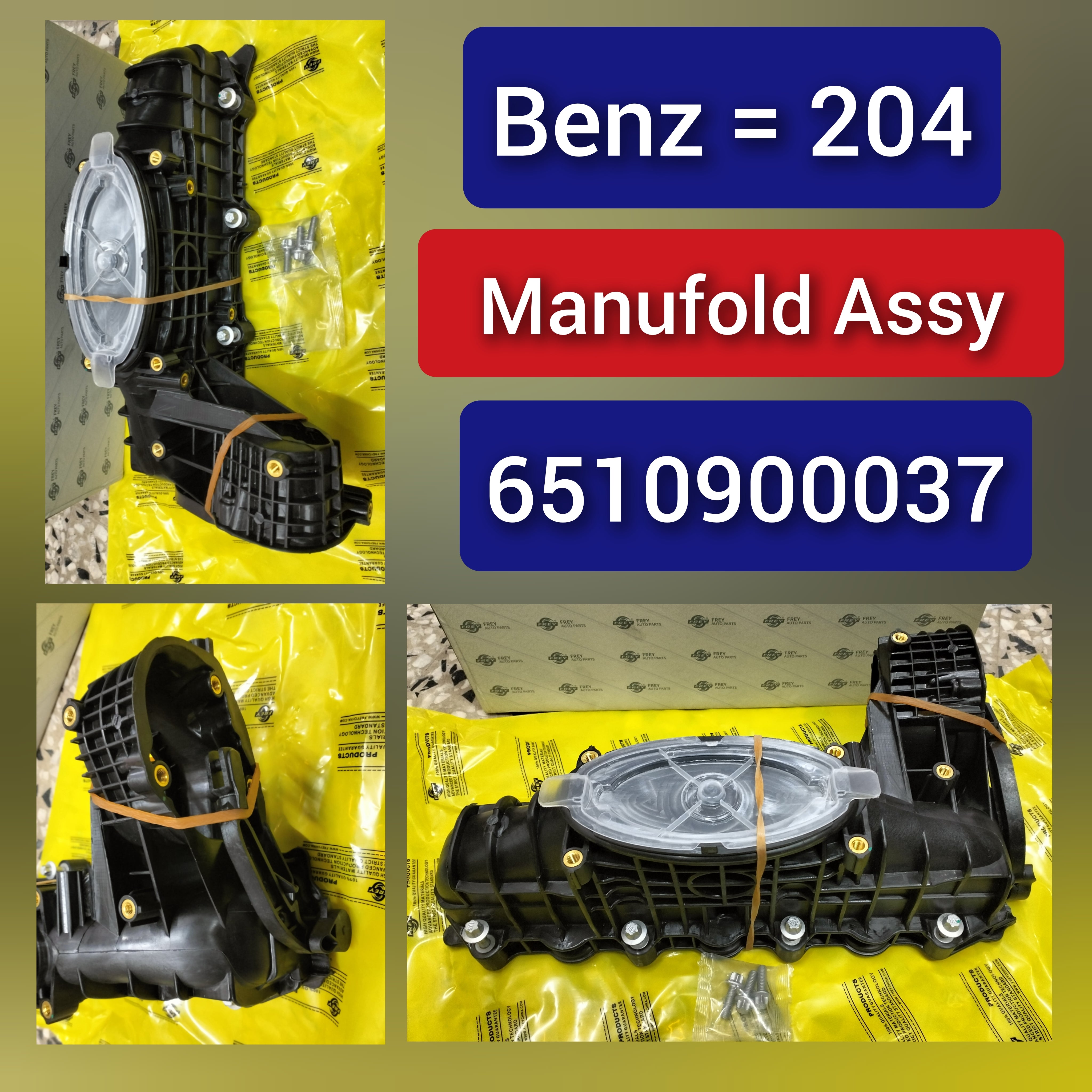 Intake Manifold Assembly A6510900037 6510900037 6510905137 Compatible With MERCEDES-BENZ A-CLASS (W176) & B-CLASS W246 & C-CLASS W204 W205 & CLS (C218) & E-CLASS (W212) & GLA-CLASS (X156) & GLC (X253) & GLE (W166) & M-CLASS (W166)
