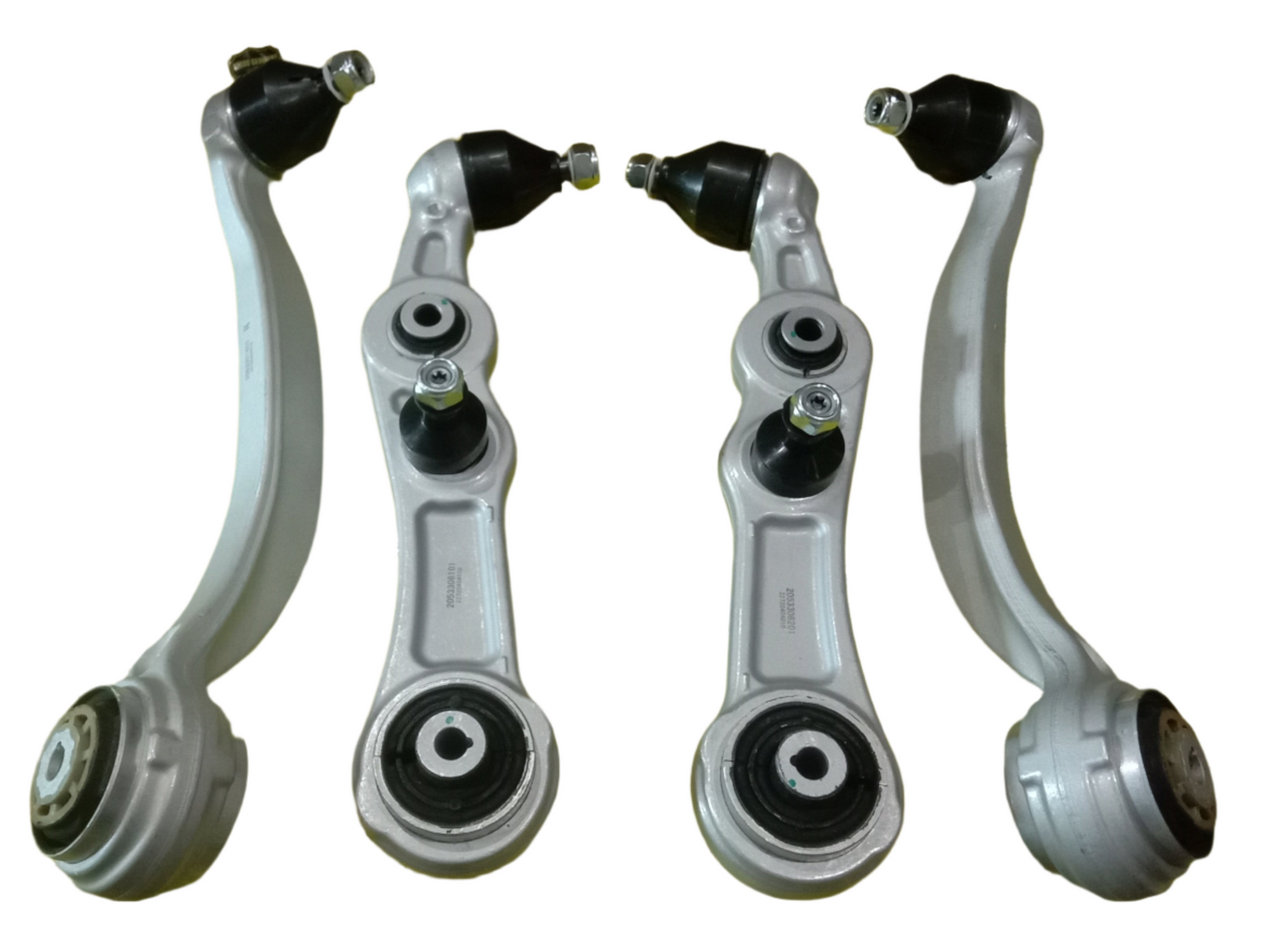 Front Lower Control Arm (Set Of 4) 2053301505 2053330014 2053304303 2053301605 2053301605 2053306101 2053330214 2053306201 Compatible with MERCEDES-BENZ C-CLASS (W205)