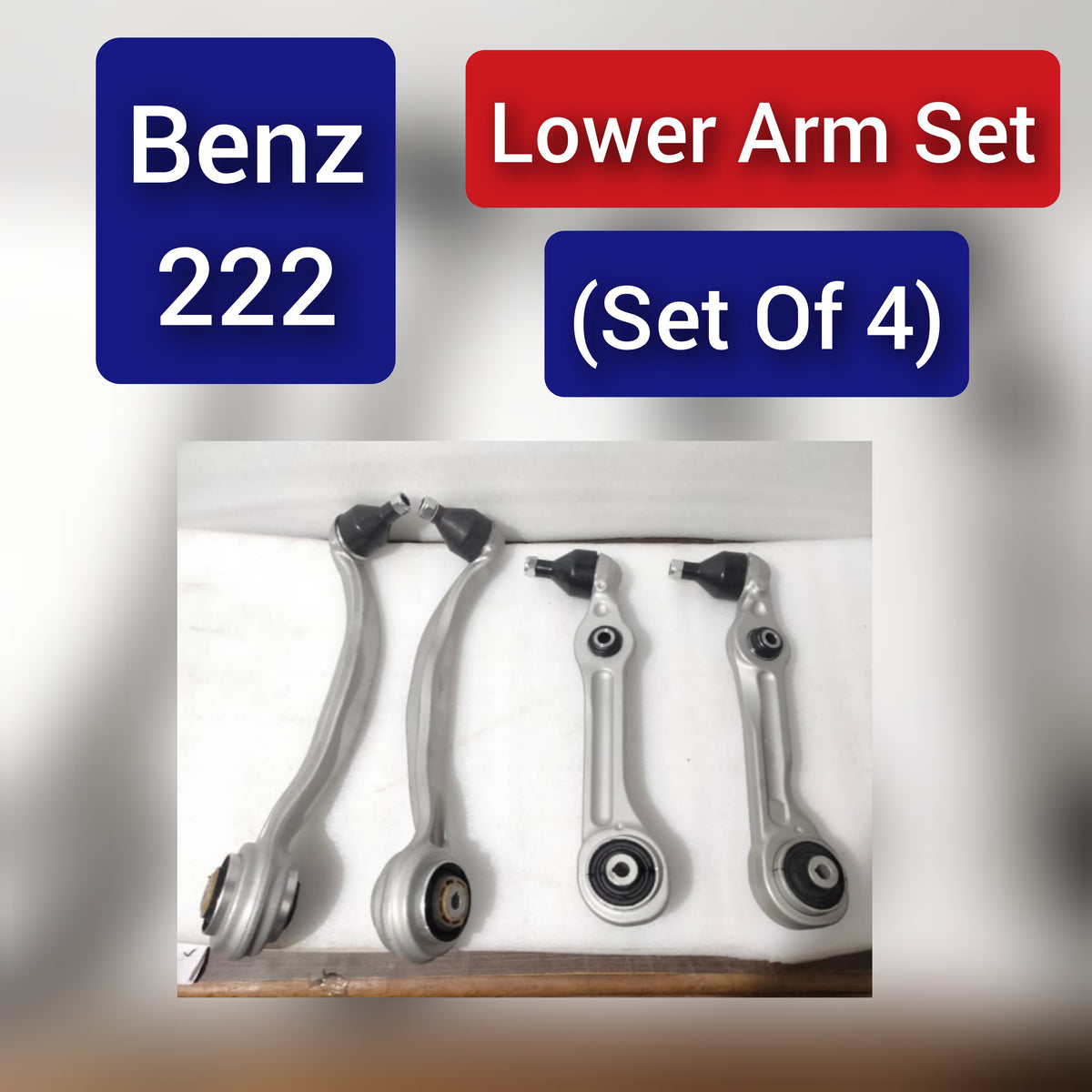 Front Lower Control Arm (Set Of 4) 2223300107 2223300207 2223302301 2223302401 Compatible with MERCEDES-BENZ S-CLASS (W222, V222, X222)