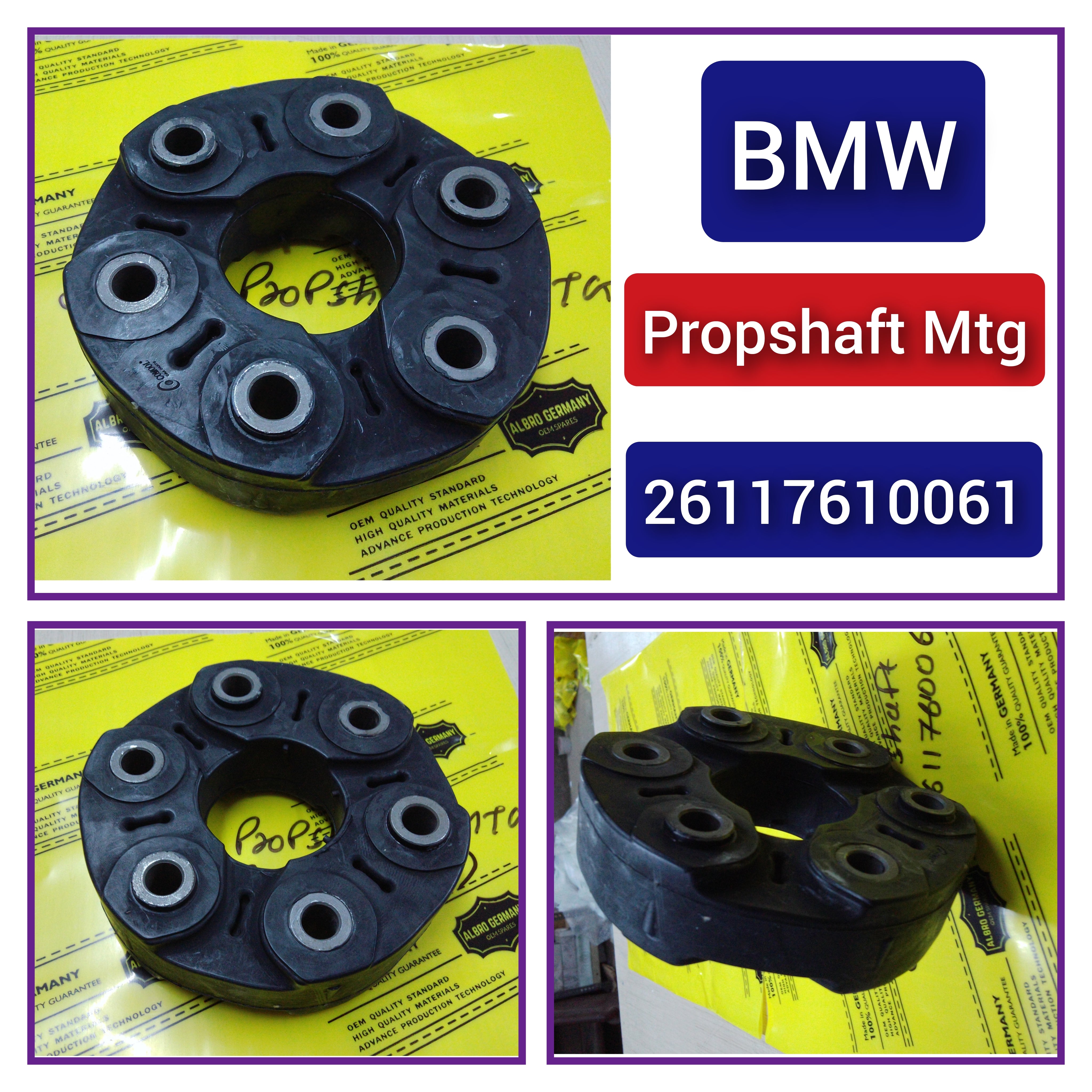 Driveshaft Flex Disc Joint  26117610061 Compatible With BMW 3 Series E90 F30, F80 & 5 Series F10 &  7 Series F01, F02, F03, F04 X1 E84 & Z4 Roadster E89