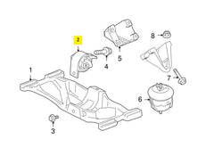 Rear Automatic Transmission Mount C2D38505 Compatible With JAGUAR  XF & XJL