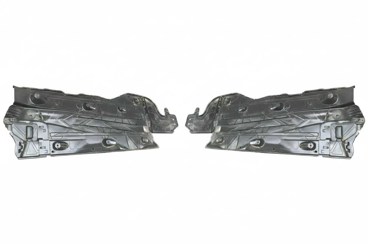 Front Left Lower Side Engine Undertray Set Left 500825201L & Right 500825202L Compatible With Audi A3 Q2 Q2L 2017