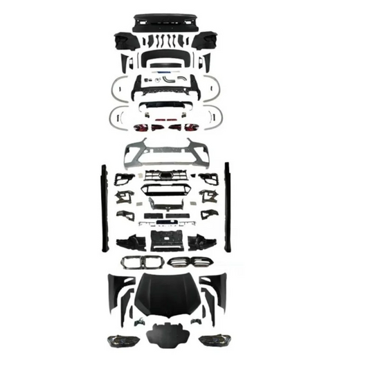 A To Z Compatible With BMW X5 F15 (2014-2018) Το X5 G05 Lci 2023+ M Sports Xm5 Upgrade Facelift Conversion Hood Fender Body Kit Bumper Headlight Taillight CC-6329 (Shipping Cost Not Included In Price)