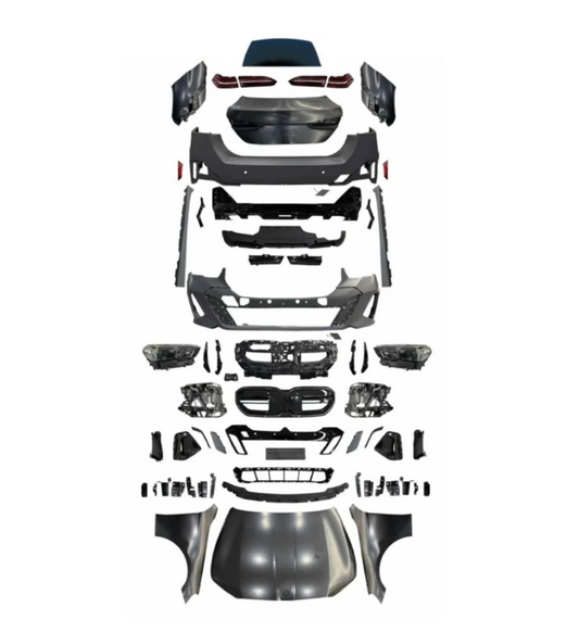 A To Z Compatible With BMW 5 Series F10 (2010-2017) Upgrade Facelift Convert To 5 Series G60 G68 2024 M Tech M5 Body Kit Headlight Taillight Hood Bumper Glass Fender CC-5650 (Shipping Cost Not Included In Price)