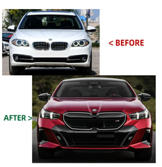 A To Z Compatible With BMW 5 Series F10 (2010-2017) Upgrade Facelift Convert To 5 Series G60 G68 2024 M Tech M5 Body Kit Headlight Taillight Hood Bumper Glass Fender CC-5650 (Shipping Cost Not Included In Price)