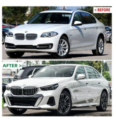 A To Z Compatible With BMW 5 Series F10 (2010-2017) Upgrade Facelift Convert To 5 Series G60 G68 2024 M Tech M5 Body Kit Headlight Taillight Hood Bumper Glass Fender CC-5650 (Shipping Cost Not Included In Price)