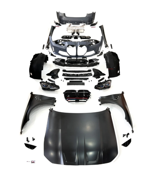A To Z Compatible With BMW 3 Series G20 (2019-2024) Upgrade Facelift Convert Το 2023 G80 M3 M4 Wide Body Kit Headlight Taillight Bumper Fender CC-5869 (Shipping Cost Not Included In Price)