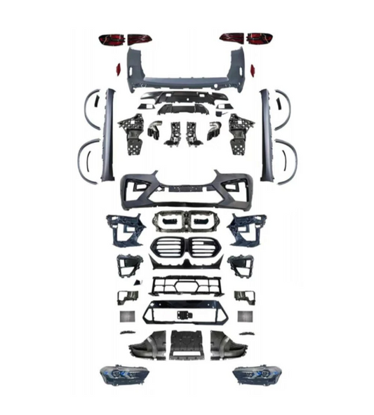 A To Z Compatible With BMW X5 G05 (2019-2022) To G05 Lci 2023+ X5m M Sports Upgrade Facelift Conversion Body Kit Bumper Headlight Taillight Side Skirt CC-6337 (Shipping Cost Not Included In Price)
