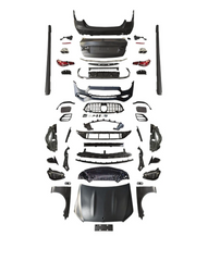 A To Z Compatible With Mercedes Benz E Class W212 (2009-2013) Το W213 Lci 2021+ Amg 63 Upgrade Facelift Conversion Body Kit Bumper Hood Headlight Taillight CC-6355 (Shipping Cost Not Included In Price)