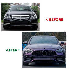 A To Z Compatible With Mercedes Benz E Class W212 (2009-2013) Το W213 Lci 2021+ Amg 63 Upgrade Facelift Conversion Body Kit Bumper Hood Headlight Taillight CC-6355 (Shipping Cost Not Included In Price)