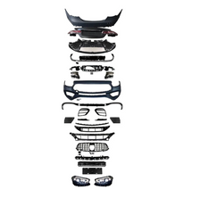 A To Z Compatible With Mercedes Benz E Class W213 (2016-2020) Το W213 Lci 2021+ Amg 63 Upgrade Facelift Conversion Body Kit Bumper Hood Headlight Taillight CC-6359 (Shipping Cost Not Included In Price)
