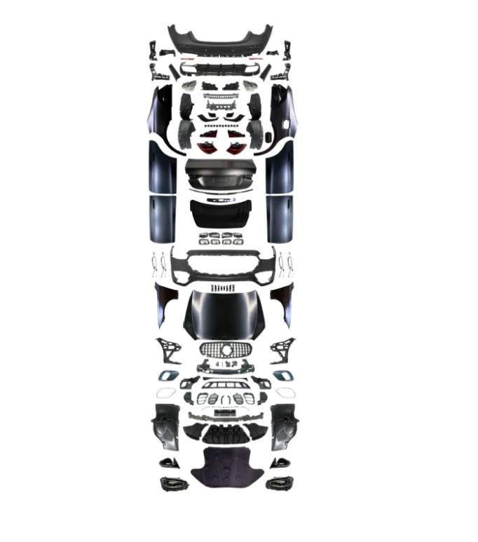 A To Z Compatible With Mercedes Benz S Class W222 (2016-2022) Upgraded Convert Facelift To S Class W223 2023+ Amg S63 Style Body Kit Bumper Headlight Taillight Hood Fender With Door CC-6615 (Shipping Cost Not Included In Price)